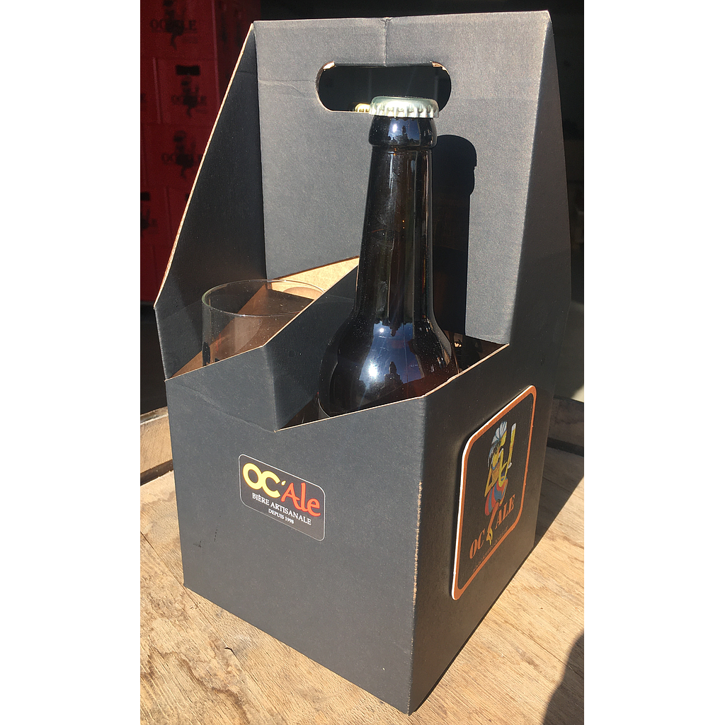 Coffret d'assortiment 2 bouteilles 50cl et 2 verres sérigraphiés